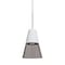Besa Lighting Timo 6 Cord Pendant, Smoke/White, Bronze Finish, 1x9W LED 1XT-TIMO6WS-LED-BR - alternate 1